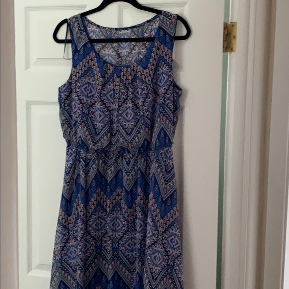 Mosaic Hanker Chief bottom Dress